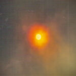 By midday, the sun has almost completely disappeared from view