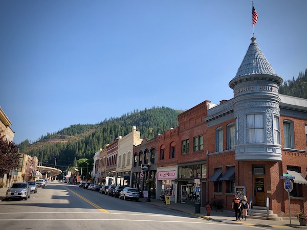 The main drag of Wallace, the silver capital of the United States