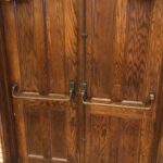 Oak and brass doors