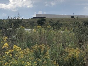 Visitor center from loop trail