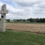 The battle begins here July 1, 1863. Monument to the 142nd Pennsylvania Volunteer Infantry.