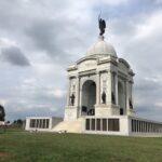 On the Cemetary Ridge Union line, this 1910 monument pays tribute to the 34,530 Pennsylvania soldiers.