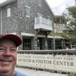In front of the museum and visitor center.