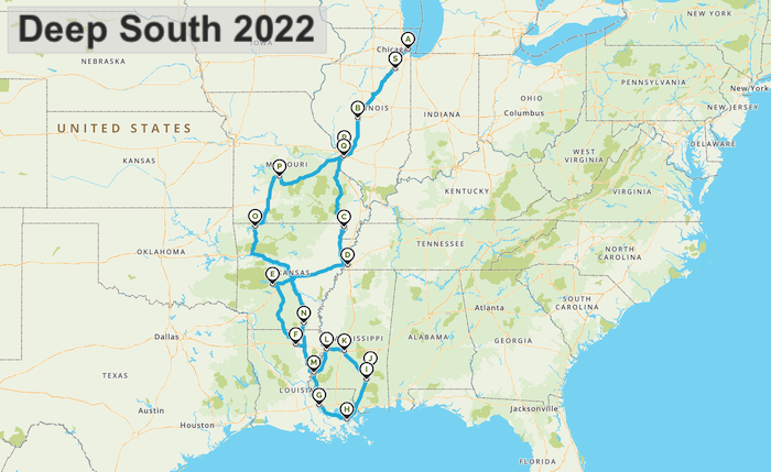 Deep South 2022 Road Trip