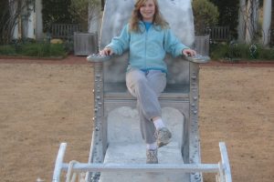 Christmas sleigh at the Daniel Stowe Botanical Garden in Charlotte