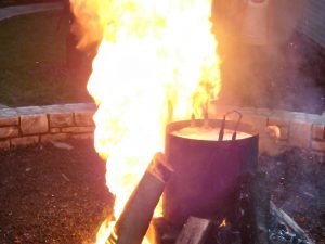Fish boil at White Gull Inn in Fish Creek, Wisconsin