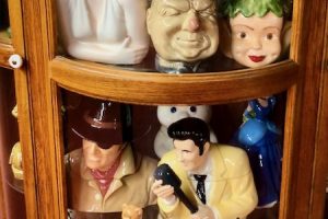 Part of the cookie jar collection inside Howard's Toys for Big Boys museum in Chanute