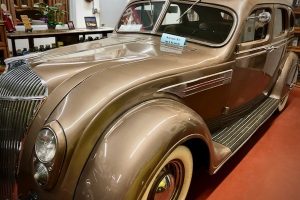 A 1936 Chrysler inside Howard's Toys for Big Boys classic car museum in Chanute, Kansas