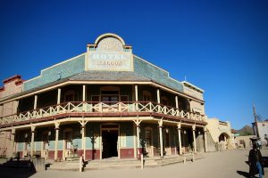 The Old Tucson hotel and saloon, featured in countless Western TV shows and films