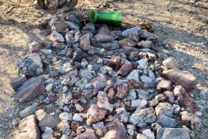 A roadside grave outside of Old Tucson