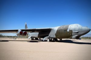 The Boeing B-52G Stratofortress Bomber, in use from 1959 to 1994