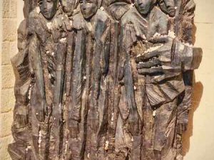 This donated sculpture at Yad Vashem in Jerusalem pays tribute to Janusz Korczak, who refused to abandon the children at his Warsaw orphanage during the Holocaust