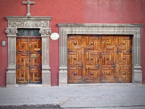 Ornate entries in San Miguel de Allende