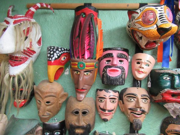 Masks at the Museo de la Mascara in San Miguel de Allende