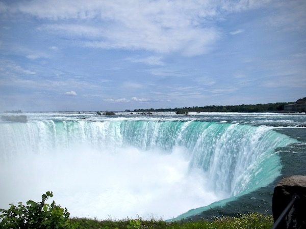 The famed horseshoe of Niagara Falls
