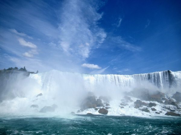 The smaller but still impressive USA portion of Niagara Falls