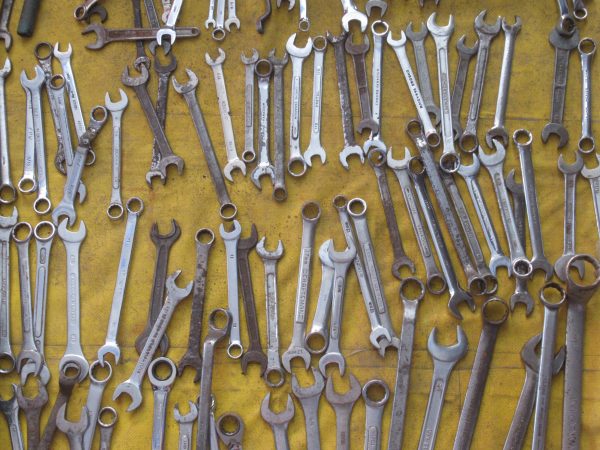 Wrenches for sale at the Tuesday Market in San Miguel de Allende